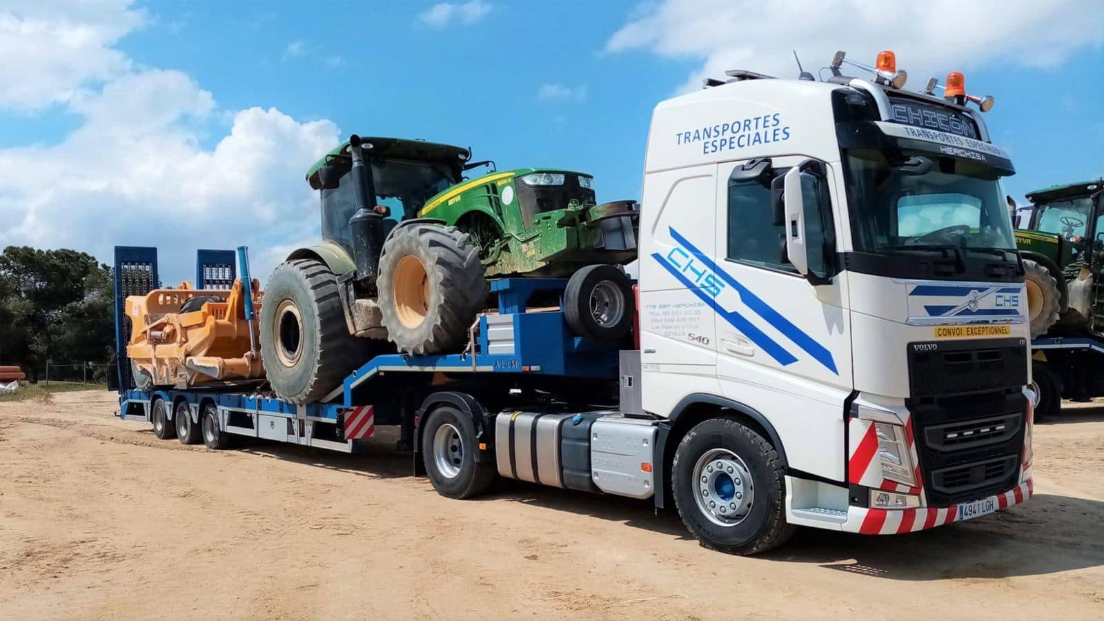 Transporte de tractor sevilla